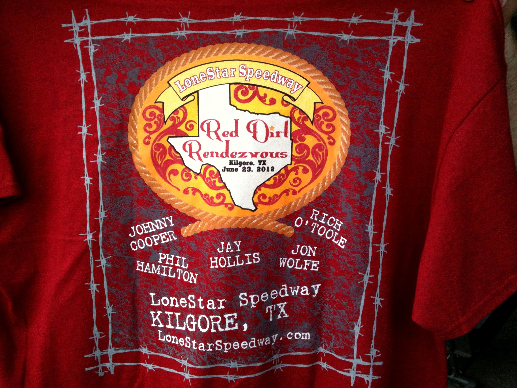 2012 Red Dirt Rendezvous Event Merchandise