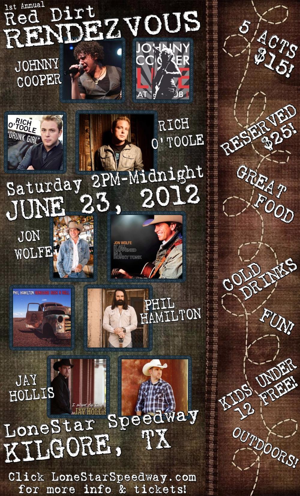 2012 Red Dirt Rendezvous Event Merchandise